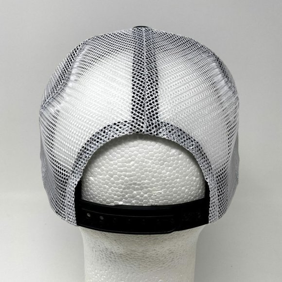 NEW NASA Spaceship Snapback Trucker Hat Black White Mesh Baseball Cap H3 Rainbow - Picture 3 of 6